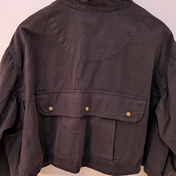 BANANA REPUBLIC Women's Black Utility Jacket XL - Picture 7 of 8